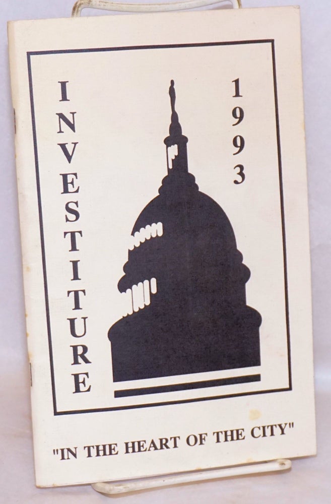 Cat.No: 217865 Investiture 1993: "In the heart of the City" [program]. The Imperial Court of San Francisco.