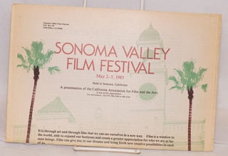Cat.No: 218071 Sonoma Valley Film Festival. May 2-5, 1985
