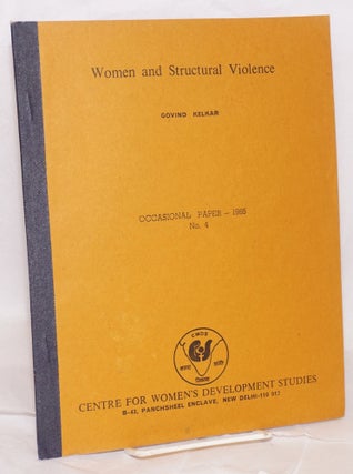 Cat.No: 218079 Women and structural violence. Govind Kelkar