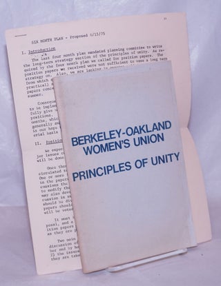 Cat.No: 218215 Principles of unity. Berkeley-Oakland Women's Union