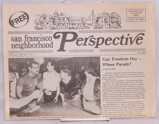 Cat.No: 218275 San Francisco Neighborhood Perspective: vol. 1, #4, September 1980; Gay...