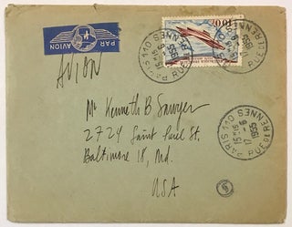 [Decorated holograph letter to Kenneth B. Sawyer]