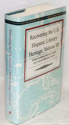 Cat.No: 218467 Recovering the U.S. Hispanic Literary Heritage: volume 3. María...