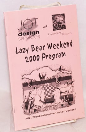 Cat.No: 218909 Lazy Bear Weekend 2000 program July 20-24, Guerneville, CA