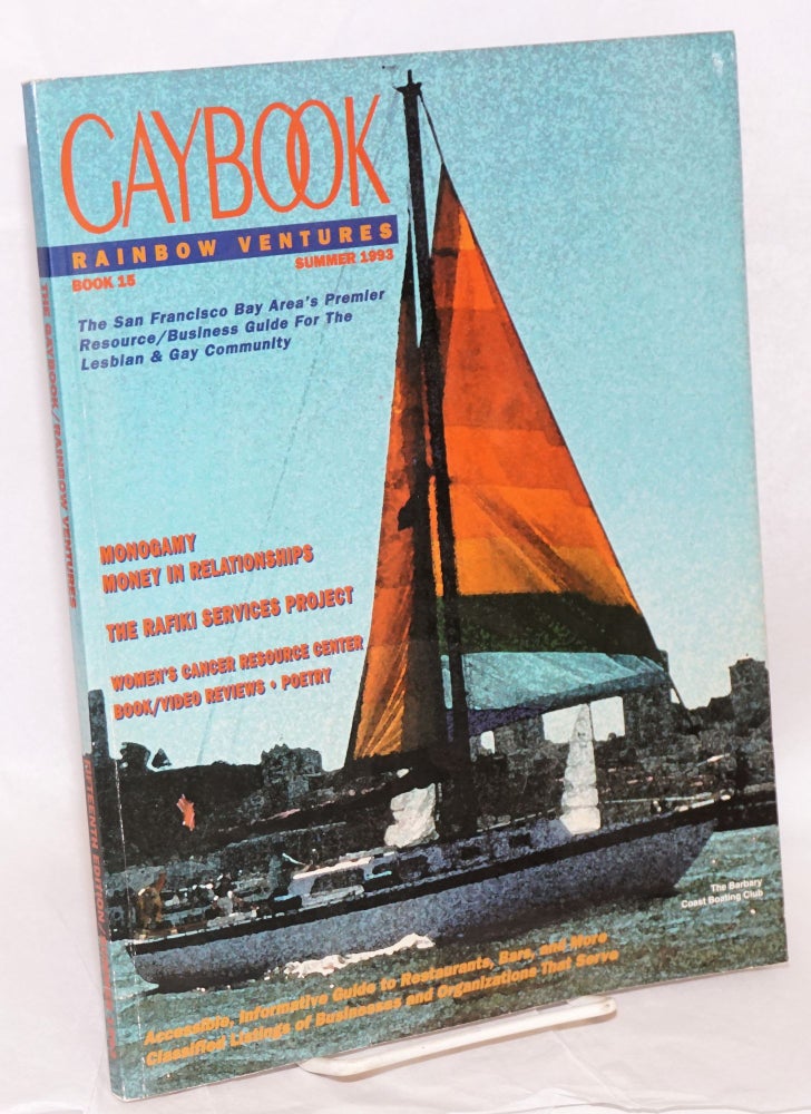 Cat.No: 218970 Gaybook: book 15, Rainbow Ventures [aka Gay Book] fifteenth edition, Summer 1993