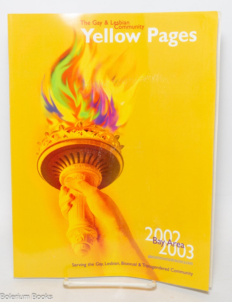 Cat.No: 219077 The Gay & Lesbian Community Yellow Pages Bay Area 2002/2003