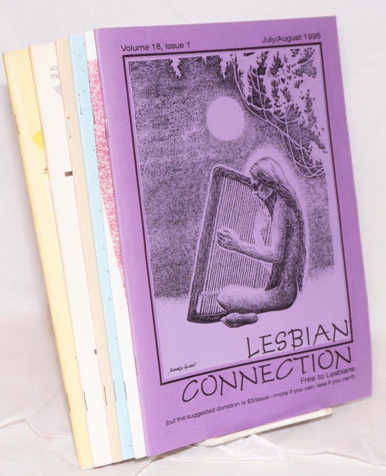 Cat.No: 219410 Lesbian Connection: for, by & about lesbians; vol. 18, issues 1-6, July/August 1995 - May/June 1996 [complete run of six issues]