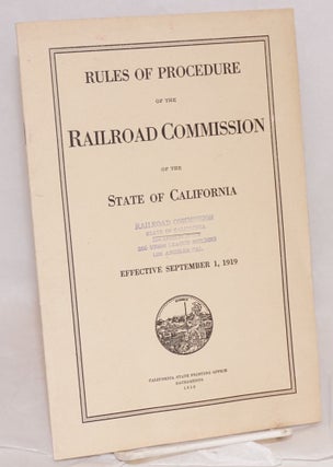Cat.No: 219431 Rules of Procedure Governing Formal Proceedings before the Railroad...