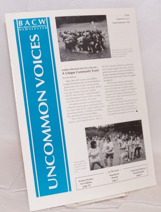 Cat.No: 219631 Uncommon Voices: BACW newsletter; vol. 12, #4, August/Spetember 1992. Bay...