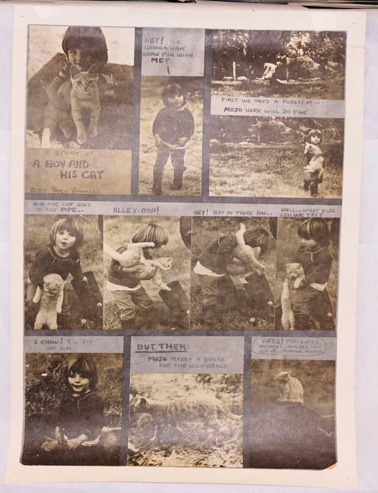 Cat.No: 220435 A story of a boy and his cat [poster]. Patrick Rosenkranz.