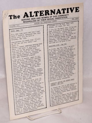 Cat.No: 220682 The Alternative: serving men and women of our community regardless of...