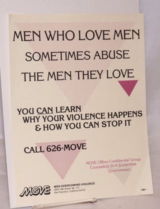Violence in Gay Relationships [three handbills]
