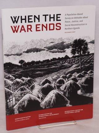 Cat.No: 220740 When the war ends: a population-based survey on attitudes about peace,...