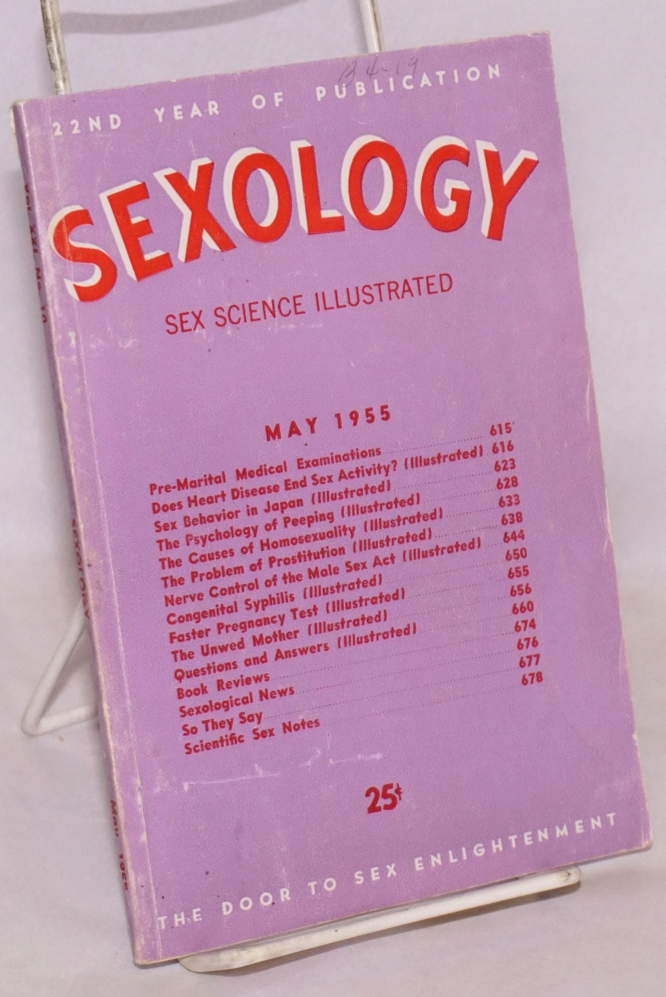 Sexology Sex Science Illustrated Vol 21 10 May 1955 Hugo Gernsback Tetsu Takahashi 5759