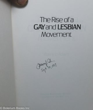 The Rise of a Gay and Lesbian Movement [signed]
