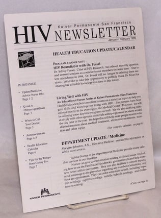 Cat.No: 221479 HIV Newsletter: Kaiser Permanente San Francisco; January/February 1995