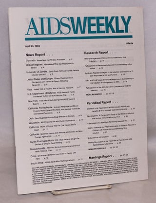 Cat.No: 221490 AIDS Weekly: April 26, 1993