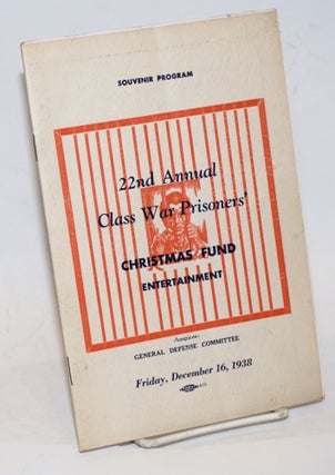 Cat.No: 221585 Souvenir Program: 22nd Annual Class War Prisoners' Christmas Fund...