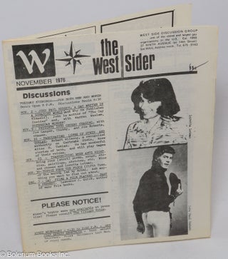 Cat.No: 222062 The West Sider: November 1976. Ken Warren, John Paul Hudson Loretta...