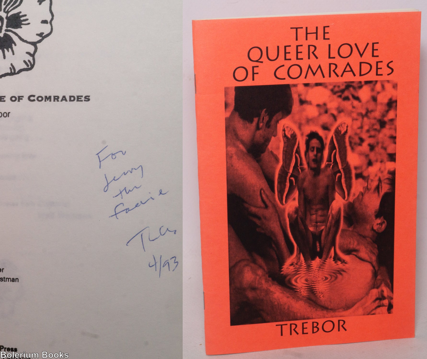 The Queer Love of Comrades inscribed & signed | cover Trebor, Stevie ...