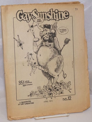 Cat.No: 223523 Gay Sunshine; a newspaper of gay liberation, #12 April 1972; Kinks "Lola"...