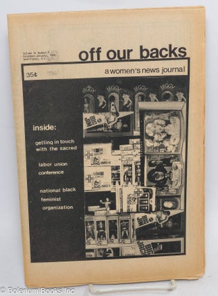 Cat.No: 223541 Off Our Backs: a women's news journal; vol. 4, #2, December-January 1974