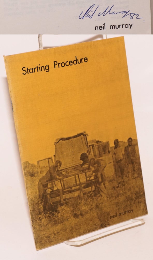Cat.No: 223722 Starting Procedure: poems and prose (to be read aloud). Neil Murray.