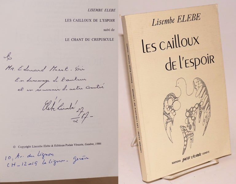 Cat.No: 223776 Les Cailloux de l'espoir. Lisembe Elebe, Philippe.