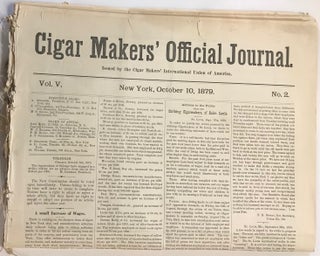Cat.No: 223882 Cigar makers' official journal [seven issues