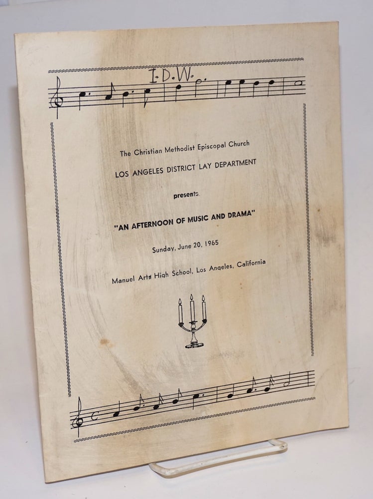 Cat.No: 224654 The Christian Methodist Episcopal Church Los Angeles Lay District presents