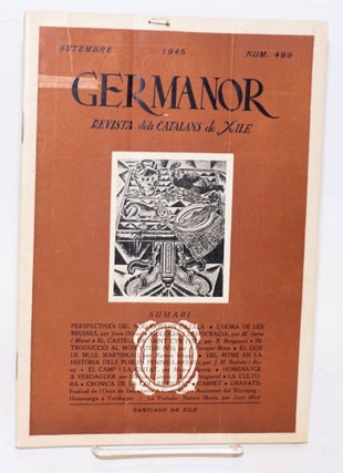 Cat.No: 224888 Germanor: revista dels Catalans de Xile. No. 499 (Sept. 1945