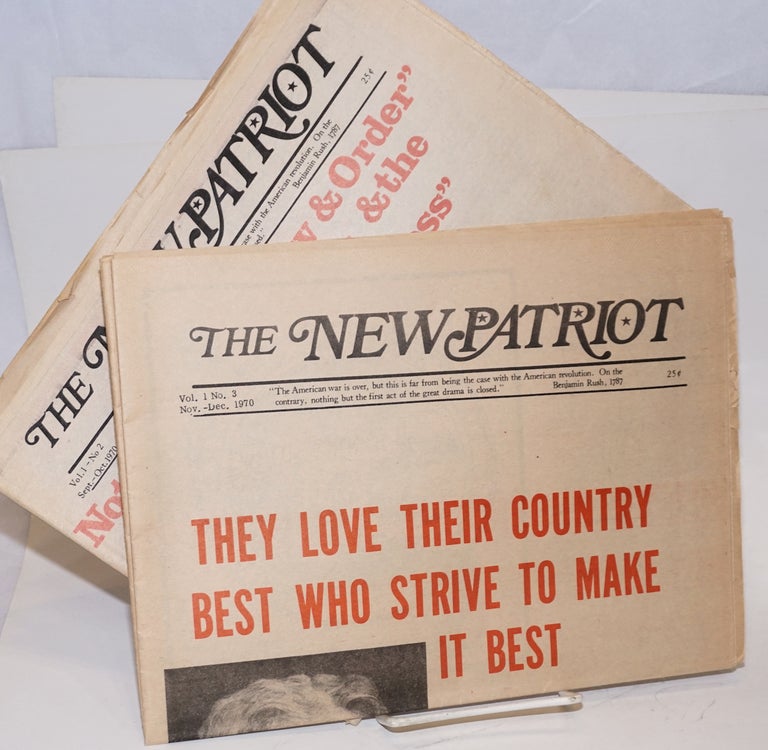 Cat.No: 224895 The New Patriot. Vol. 1, nos. 2 and 3 (two issues, Sept/Oct. and Nov/Dec. 1970)