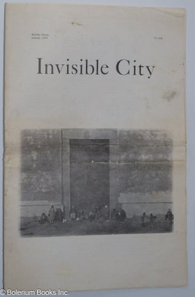 Cat.No: 225020 Invisible City #11 January 1974. John McBride, Paul Vangelisti, Neeli...