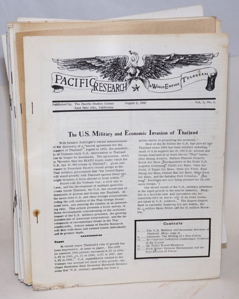 Cat.No: 225409 Pacific Research and World Empire Telegram [26 issues]