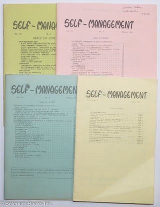 Cat.No: 225438 Self-Management [four issues]. Stephen Sachs