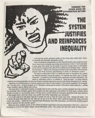 Cat.No: 225525 Turning the clock back on affirmative action: The system justifies and...