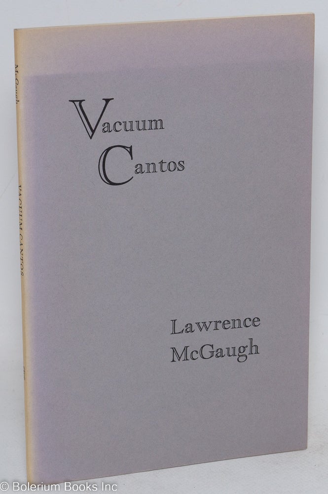 Cat.No: 22567 Vacuum cantos. Lawrence McGaugh.