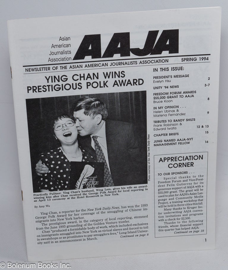 Cat.No: 225798 AAJA: Newsletter of the Asian American Journalists Association. Spring 1994