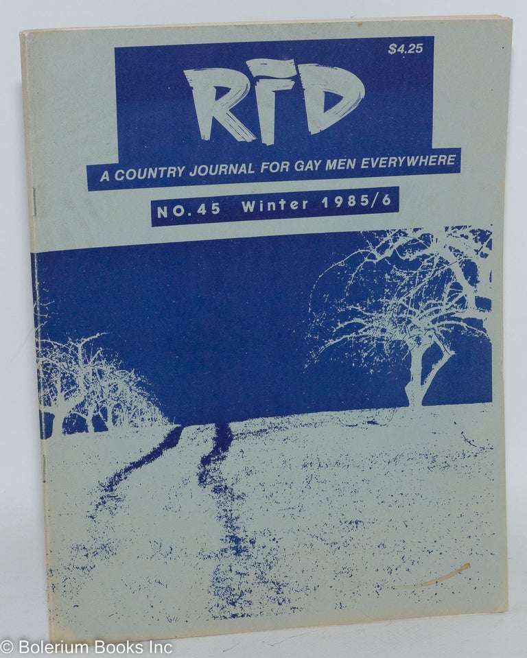 Cat.No: 225940 RFD: a country journal for gay men everywhere; #45 Winter 1985/86, vol. 12, #2. Ron Lambe, Rick Dean Franklin Abbott.