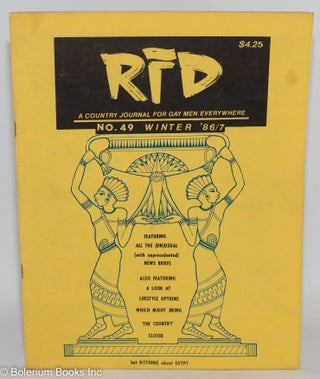 Cat.No: 225944 RFD: a country journal for gay men everywhere; #49 Winter 1986/87, vol....
