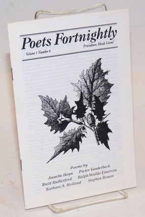 Cat.No: 226366 Poets Fortnightly, Volume 1 Number 2; [featuring:] The Truth about...
