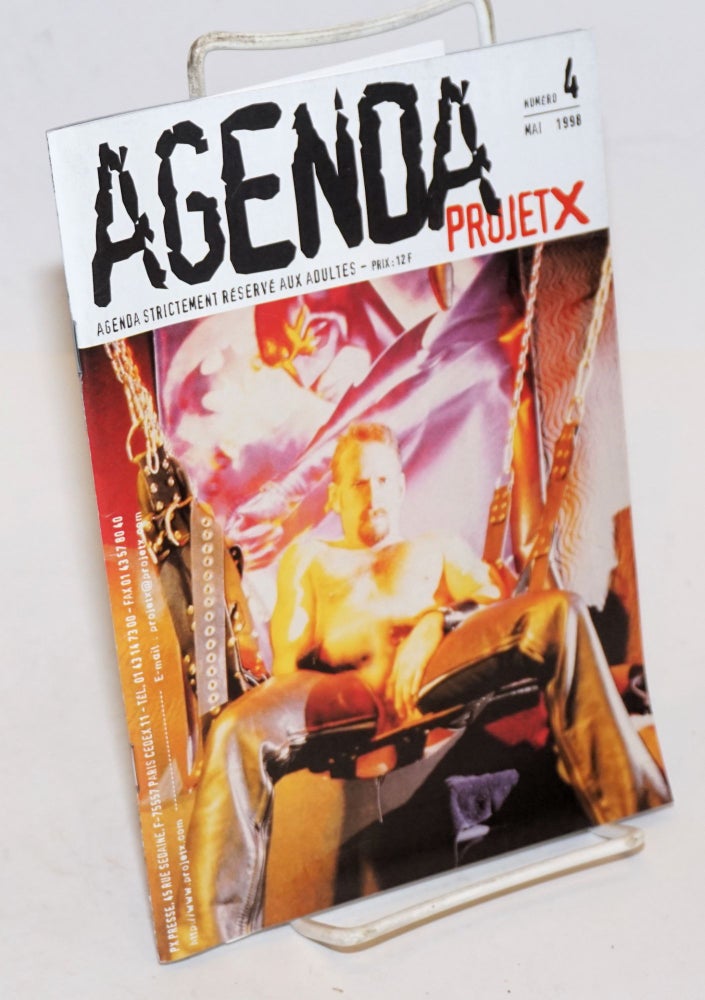 Cat.No: 226499 Agenda ProjetX: agenda strictement reserve aux adultes #4, Mai 1998. Joel Hyadynink.
