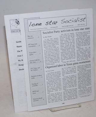 Cat.No: 227122 The Lone Star Socialist: voice of the Socialist Party of Texas [two issues