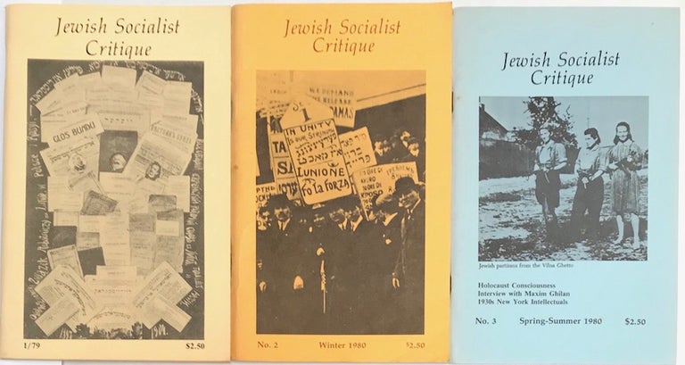 Cat.No: 227751 Jewish socialist critique. Vol. 1, no. 1 - 3 (Fall 1979- Spring/Summer 1980) [complete run]