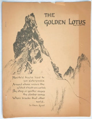 Cat.No: 227763 The Golden Lotus: a magazine dedicated to those who seek the way