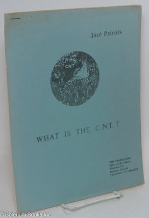 Cat.No: 227820 What is the C.N.T.? José Peirats