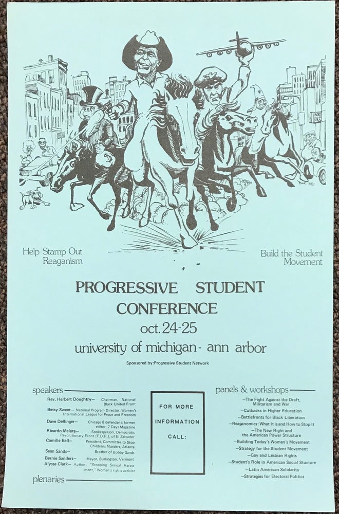 Cat.No: 227999 Progressive Student Conference. Oct. 24-25, University of Michigan - Ann Arbor [poster]