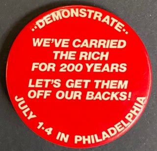 Cat.No: 228079 Demonstrate / We’ve carried the rich for 200 years. Let’s get them off...