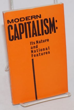 Cat.No: 228154 Modern Capitalism: Its Nature and National Features. N. Inozemtsev, John...