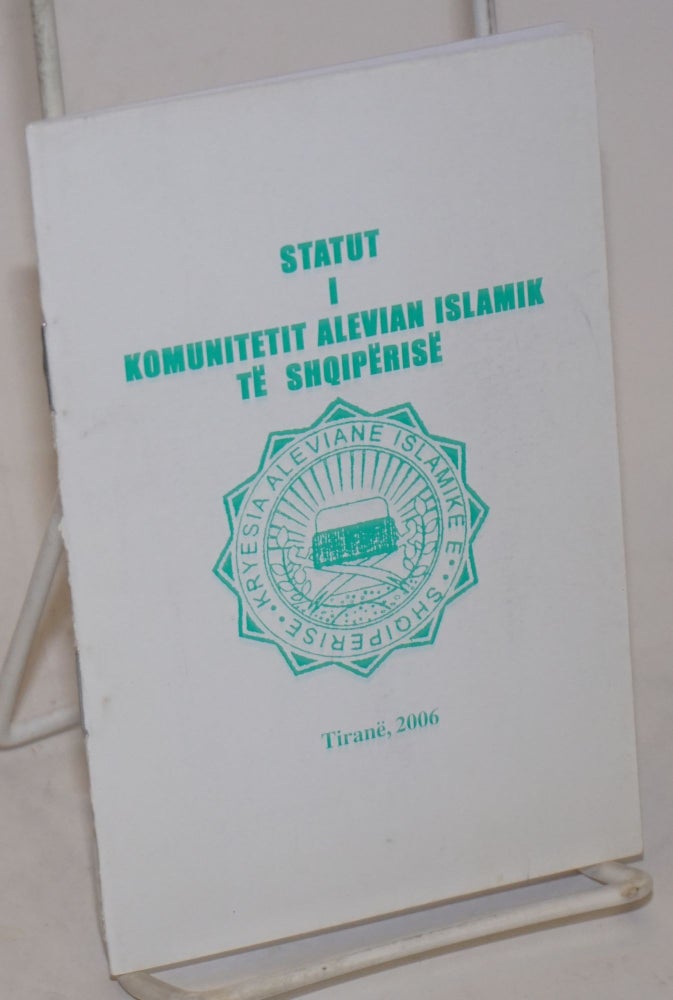 Cat.No: 228393 Statut I Komunitetit Alevian Islamik Te Shqiperise. Sheh Reis Omi Sinani.